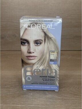 Loreal Feria Power Toner Anti-Brass Demi-Permanent Hair Toner ICE BLONDE